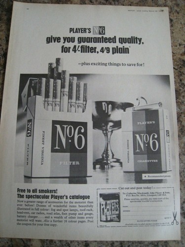 Player no6 cigarettes - player's,