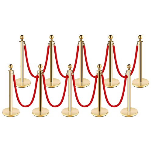 Gold velvet rope stanchion - rope,
