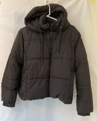 Zara quilted coat with - with, hood