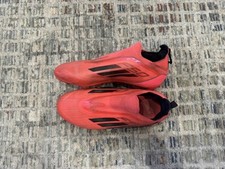Adidas predator F50 Pro Boys Football Boots Size 2.5 Red Pink