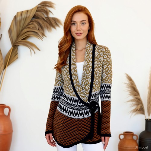 Boho retro cardigan - boho,