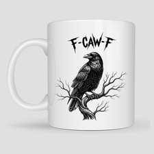 Raven Coffee Mug Funny Gothic