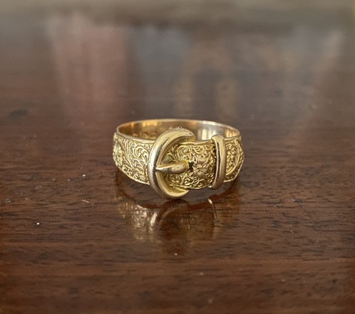 Ring gold 18ct buckle - gold,