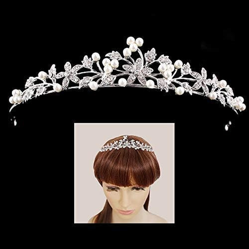 Rhinestone pearl tiaras - tiaras, and