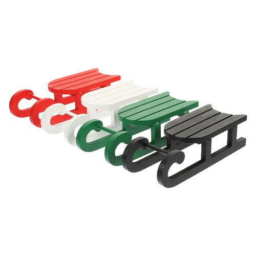 Pcs wooden sleigh adornment - 4,