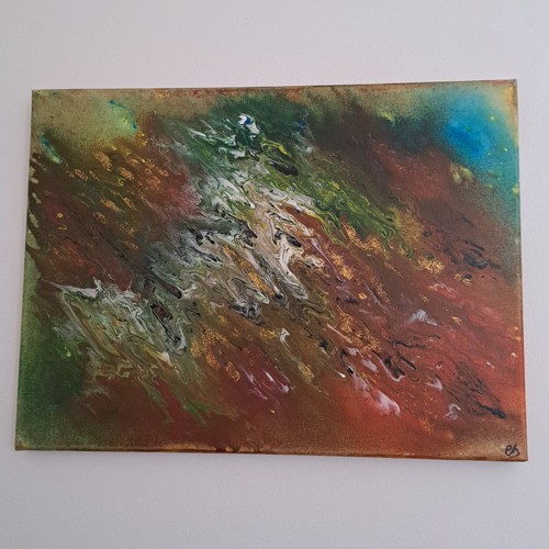 Abstract modern art acrylic - abstract,