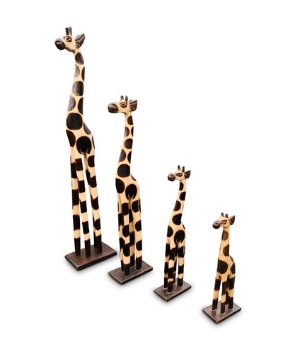 Hand carved painted wooden - carved,