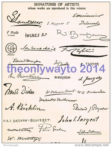 Signatures famous artists - signatures,