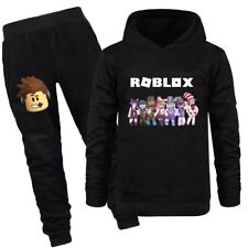 Kids Boys Girls Robot Hoodie+Pants Tracksuit Set Hooded Sweatshirt Sport Outfits
