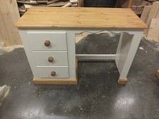 COUNTRY PAINTED 3 DRAWER DRESSING TABLE/ DESK BESPOKE COLOURS & SIZES AVAILABLE