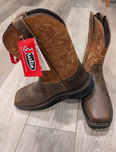 Justin square comp toe cowboy - square,