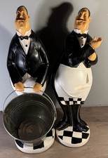 2x Italian waiter Checkered