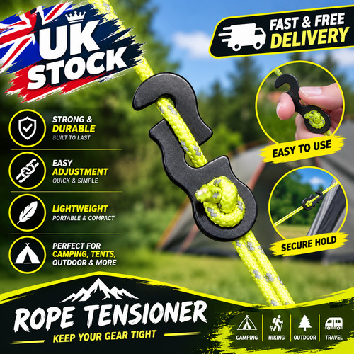 10pcs aluminium tent rope - aluminium,