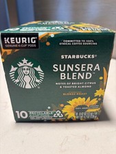 Starbucks Sunsera Blend 10 K-Cup Pods NEW