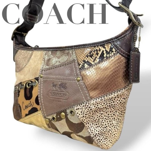 Coach patchwork shoulder bag - shoulder,