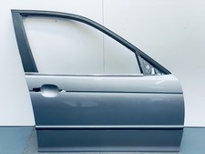 BMW E46 Saloon Touring Driver Side Right Front Door Silver Grey A08 #092