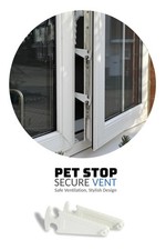 Window restrictor cat guard - -,
