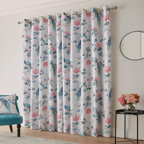 Dunelm peacocks floral pink - dunelm,