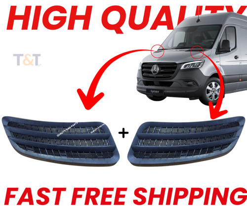 Hood grille vent cover - hood, trim