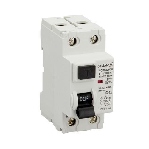 Castlec rcd 2pole 4pole - rcd, 2pole/4pole