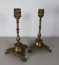 A Pair of Gothic Brass