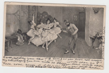 OLD COMIC PC  " A STAGE DANCE", BALLET DANCERS. UN-DIVIDED BACK CARD.  1905