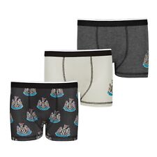 Newcastle United FC Boys Boxer Shorts, Newcastle Boys Underwear Pack of 3