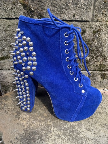 Jeffrey campbell blue suede - jeffrey,