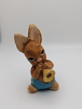 Vtg Pendelfin Rabbit Phumf.Hand Painted Stonecraft England Retired 4" Easter