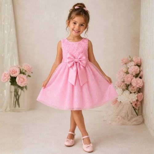Rose bow flower girl - rose, party