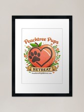 Peachtree Pups Retreat Framed