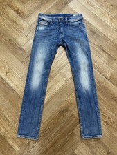 DIESEL Thavar Jeans Mens W30 x L32 Blue Slim Skinny Distressed Denim 008B9