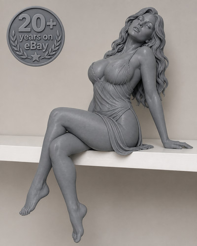 Woman sitting posing shelf - woman,