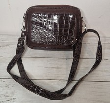 MOIRA C brown Faux crocodile