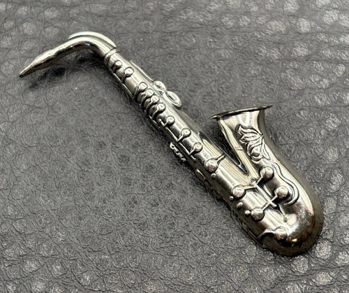 Beau sterling silver - silver, saxophone