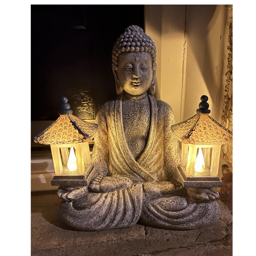 Grey resin seated - grey,