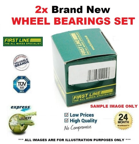 Front axle wheel bearings - 2x,