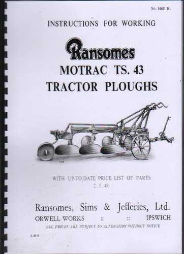 Ransomes motrac 43 - ransomes, ts.