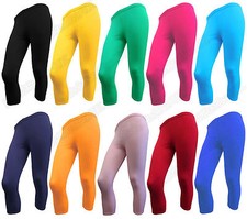 COTTON LYCRA 3/4 UNDER KNEE STRETCHY LOVELY SOFT ACTIVE/CASUAL/SPORT LEGGING