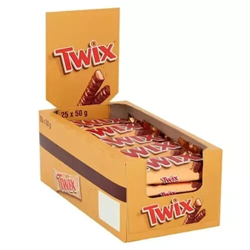 Twix twin chocolate bars 25x - twin,