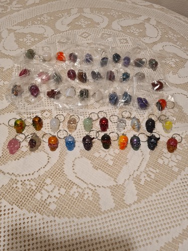 Mixed skull keyrings job - skull, keyrings.