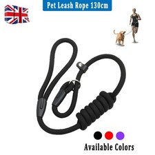 Slip Rope Reflective Dog Leash Braided Strong Nylon Pet Training Leads 5FT