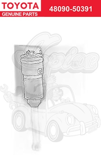 Toyota genuine 48090 50391 - genuine, 48090-50391