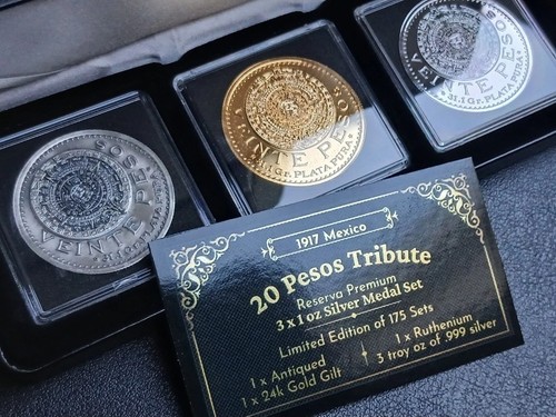1917 mexico pesos tribute - 20,
