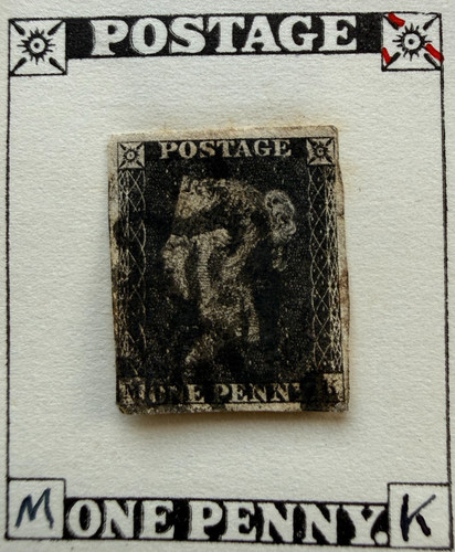 1840 penny black 4 - qv,