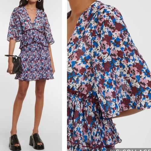 Nwt ganni pleated georgette - ganni,