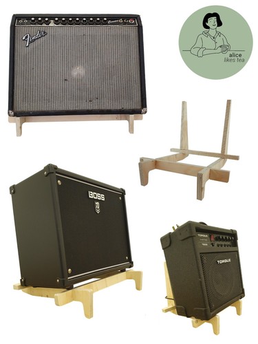 Wooden guitar portable amp - wooden,