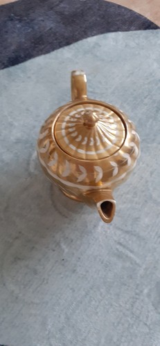 Sadlers teapot vintage gold - teapot,