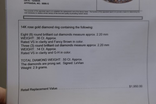 14k rose gold levian diamond - rose,