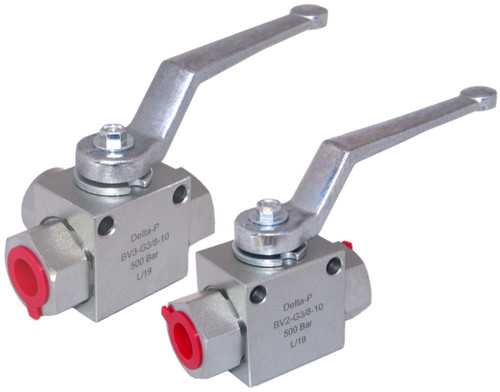 Hydraulic ball valve bsp - hydraulic, 3/8"